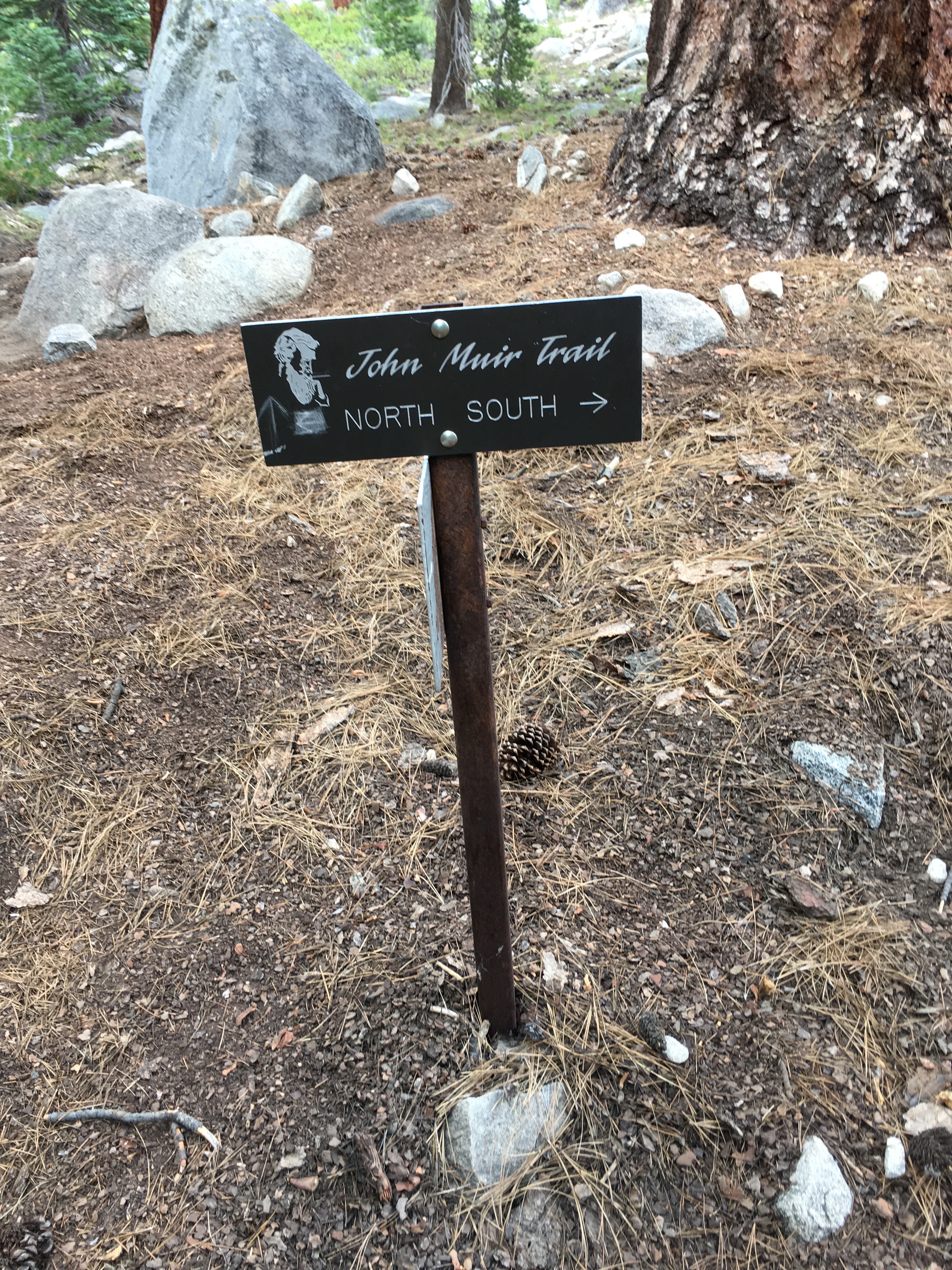 You have arrived at the John Muir Trail, pick a direction.