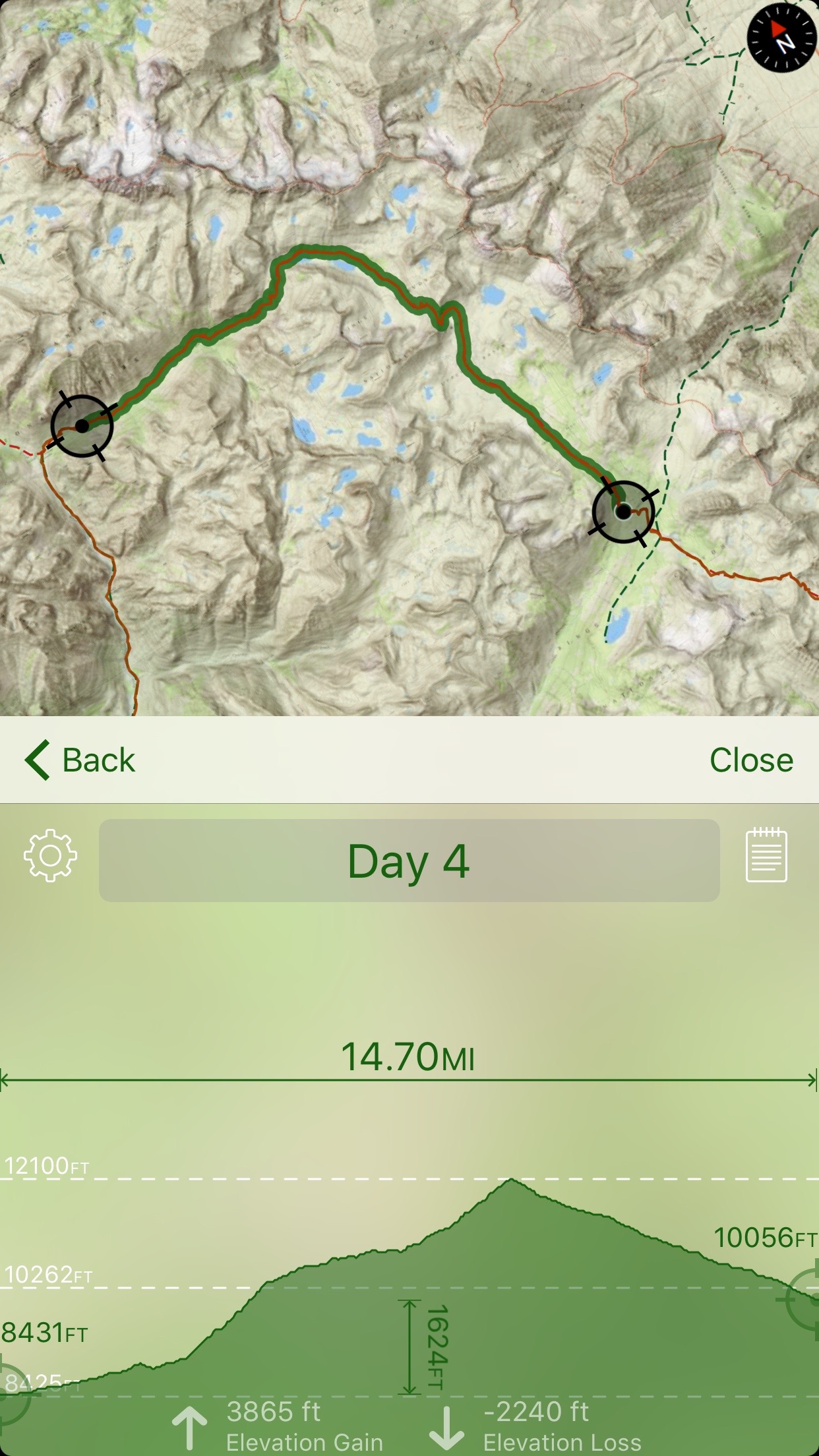 This is a day with some climbing, but only 3865' of elevation? Bring it.